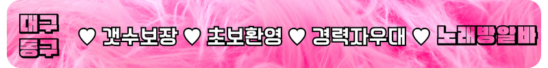 대구 동구 노래방알바