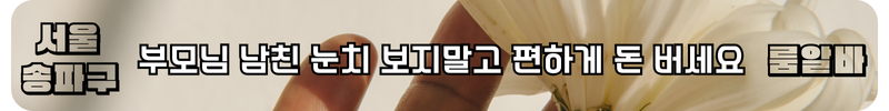 송파구 룸알바